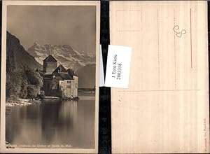 Image du vendeur pour 2003358,Chateau de Chillon et Dents du Midi Schloss b. Montreux mis en vente par Versandhandel Lehenbauer