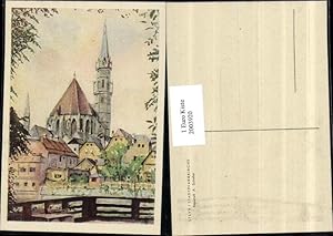 Bild des Verkufers fr 2003920,Knstler AK A. Scholler Aquarell Steyr Stadtpfarrkirche Kirche zum Verkauf von Versandhandel Lehenbauer