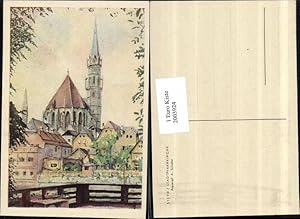 Bild des Verkufers fr 2003924,Knstler AK A. Scholler Aquarell Steyr Stadtpfarrkirche Kirche zum Verkauf von Versandhandel Lehenbauer