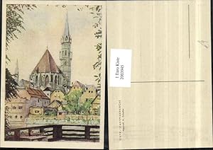 Bild des Verkufers fr 2003945,Knstler AK A. Scholler Aquarelle Steyr Stadtpfarrkirche Kirche zum Verkauf von Versandhandel Lehenbauer