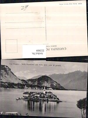 Bild des Verkufers fr 222809,Piemonte Lago Maggiore Isola Superiore con vista delle dave di graniti Insel zum Verkauf von Versandhandel Lehenbauer