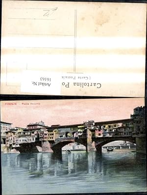 Bild des Verkufers fr 16163,Toscana Firenze Florenz Ponte Vecchio Brcke zum Verkauf von Versandhandel Lehenbauer