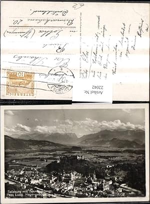 Bild des Verkufers fr 22042,Salzburg m. Tennengebirge Pass Lueg Hagengebirge zum Verkauf von Versandhandel Lehenbauer