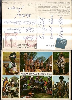 Bild des Verkufers fr 45138,Mehrbild Ak Volkstypen African Peoples Southern Africa Afrika Stamm typische Kleidung Schmuck zum Verkauf von Versandhandel Lehenbauer