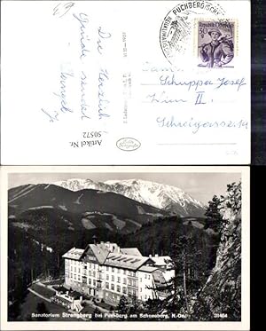 Seller image for 50572,Foto Ak Sanatorium Strengberg b. Puchberg a. Schneeberg for sale by Versandhandel Lehenbauer