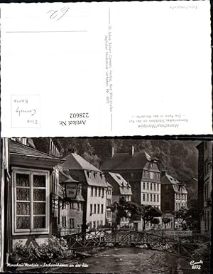 Image du vendeur pour 228602,Monschau i. d. Eifel Fachwerkhuser a. d. Rur Partie Brcke Hotel zum Stern mis en vente par Versandhandel Lehenbauer