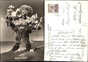 Bild des Verkufers fr 55675,Mecki Igel m. Blumen Strau Alle guten Wnsche zum Verkauf von Versandhandel Lehenbauer
