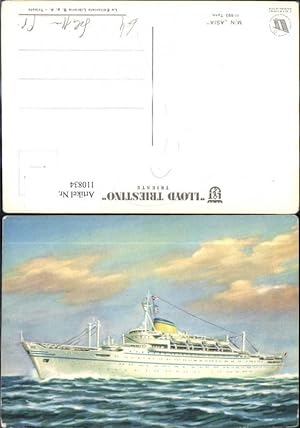 Seller image for 110834,Hochseeschiff Schiff Lloyd Triestino Trieste M/N Asia for sale by Versandhandel Lehenbauer