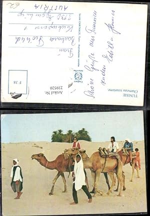 Bild des Verkufers fr 239520,Tunisie Tunesien Chameau tourisme Kamele Wste zum Verkauf von Versandhandel Lehenbauer