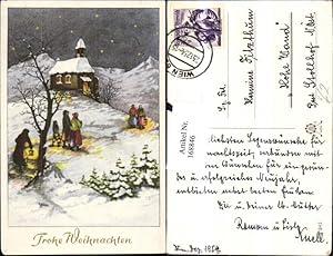 Bild des Verkufers fr 168846,Weihnachten Knstlerkarte Milan Schneelandschaft Menschen Kirche Bume zum Verkauf von Versandhandel Lehenbauer