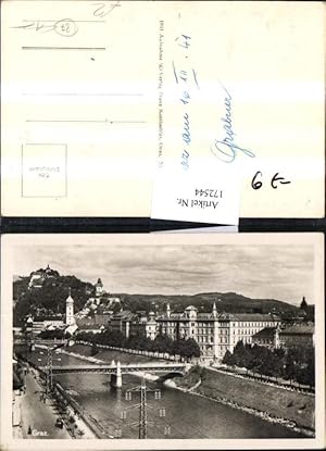 Bild des Verkufers fr 172544,Graz Schlossberg Mur Fluss Brcke Ortsansicht zum Verkauf von Versandhandel Lehenbauer