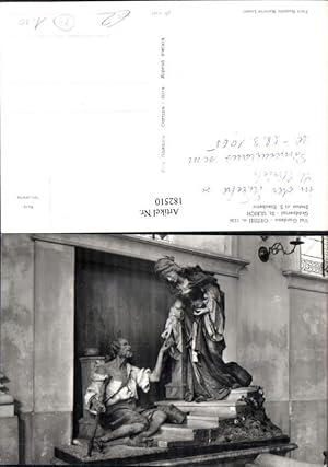 Image du vendeur pour 182510,Trentino Grdnertal St. Ulrich Grden Statua di S. Elisabetta Statue Elisabeth mis en vente par Versandhandel Lehenbauer
