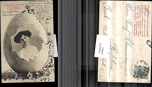 Bild des Verkäufers für 184667,Ostern zerbrochenes Ei Frau Portrait Blumen zum Verkauf von Versandhandel Lehenbauer