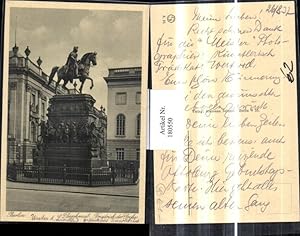 Bild des Verkufers fr 180550,Berlin Denkmal Friechrich d. Groe Unter den Linden zum Verkauf von Versandhandel Lehenbauer