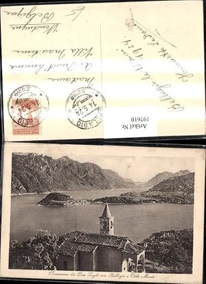 Immagine del venditore per 197610,Lombardia Panorama die Due Laghi con Bellagio e Villa Montu Kirche venduto da Versandhandel Lehenbauer