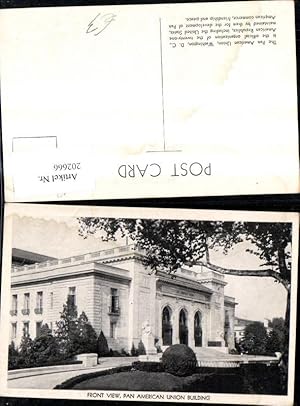 Bild des Verkufers fr 202666,Washington D. C. Pan Amercian Union Building Front View zum Verkauf von Versandhandel Lehenbauer