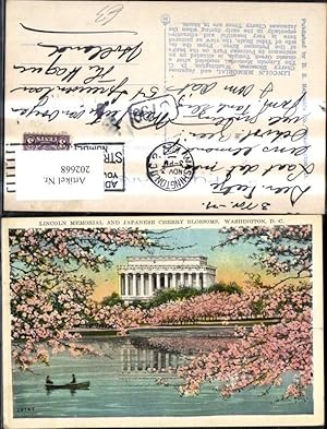 Seller image for 202668,Washington D. C. Lincoln Memorial and Japanese Cherry Blossoms Ruderboot for sale by Versandhandel Lehenbauer