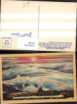Bild des Verkufers fr 192085,New Hampshire White Mountains Sunrise above the Clouds Mount Washington zum Verkauf von Versandhandel Lehenbauer
