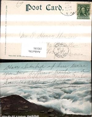 Bild des Verkufers fr 193191,New Hampshire White Mountains Mount Washington above the Clouds zum Verkauf von Versandhandel Lehenbauer