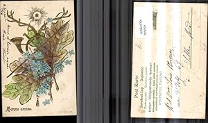 Sold at Auction: Jagdhorn (Taschen-Jagdhorn), Messing, B&S, 2.H.20.Jh.,  dazu Hirschbart als Hutputz mit Nadel, L.16,5cm