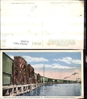 Immagine del venditore per 212098,Louisiana New Orleans Municipal Owned Docks Showing Devices for Unloading Vessels Schiff Dampfer venduto da Versandhandel Lehenbauer