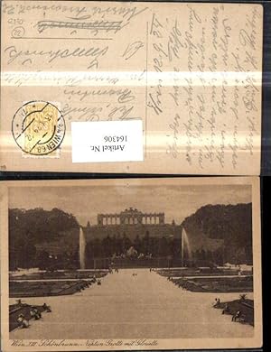 Seller image for 164306,Wien 13 Hietzing Schnbrunn Neptun Grotte m. Gloriette Park Springbrunnen 1924 for sale by Versandhandel Lehenbauer