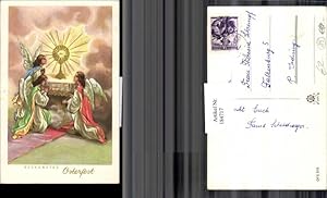 Bild des Verkufers fr 184717,Ostern Engel b. Beten Flgel Altar Wolken zum Verkauf von Versandhandel Lehenbauer