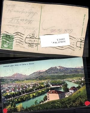 Bild des Verkufers fr 128913,Innsbruck gegen Sden m. Serles Habicht pub Zieher zum Verkauf von Versandhandel Lehenbauer