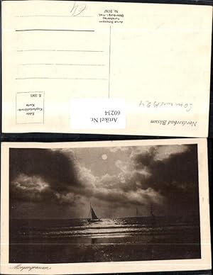 Bild des Verkufers fr 60234,Morgengrauen Nordseebad Bsum Ansicht Meer mit Segler zum Verkauf von Versandhandel Lehenbauer