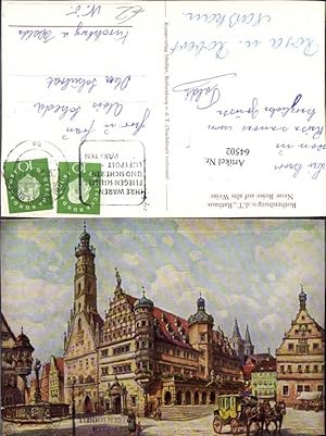 Bild des Verkufers fr 64502,Rothenburg o d T Rathaus Neue Reise auf alte Weise 1959 zum Verkauf von Versandhandel Lehenbauer