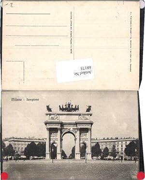 Bild des Verkufers fr 68175,Milano Milan Sempione 1910 zum Verkauf von Versandhandel Lehenbauer