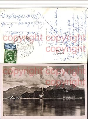 Seller image for 492704,Herreninsel im Chiemsee Bergkulisse for sale by Versandhandel Lehenbauer