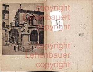 Bild des Verkufers fr 548610,Italy Verona Monumento Dante Alighieri zum Verkauf von Versandhandel Lehenbauer