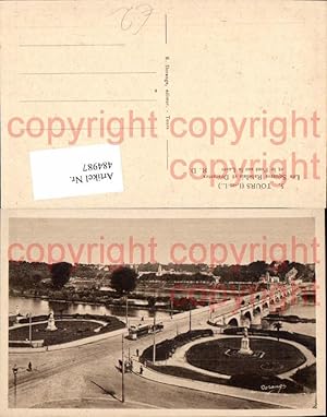Seller image for 484987,Brcke Tours Les Squares Rabelais et Descartes et le Pont sur la Loire for sale by Versandhandel Lehenbauer