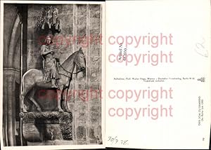 Bild des Verkufers fr 487030,Statue Der Dom zu Bamberg Der Reiter zum Verkauf von Versandhandel Lehenbauer