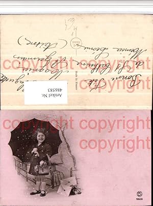 Imagen del vendedor de 486583,P.C. Paris 4603 Mdchen m. Schirm Korb Briefe a la venta por Versandhandel Lehenbauer