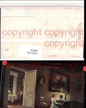 Seller image for 489474,Knstler AK H. Gehrmann Abendlied Frau Klavier Flgel for sale by Versandhandel Lehenbauer