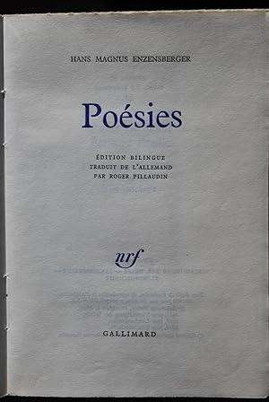 Poésies - Edition bilingue