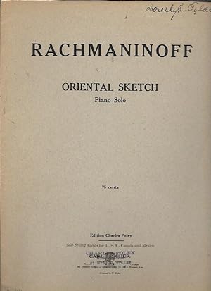 Seller image for Oriental Sketch, Piano Solo (Edition Charles Foley) for sale by Bookfeathers, LLC