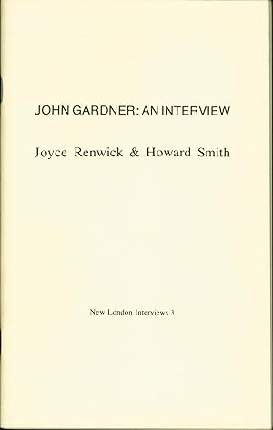 Image du vendeur pour John Gardner: An Interview (New London interviews) mis en vente par Eureka Books