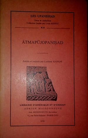 Seller image for Atmapujopanisad for sale by Le Chemin des philosophes