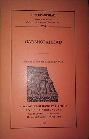Seller image for Garbhopanisad for sale by Le Chemin des philosophes