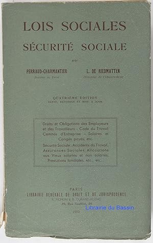 Lois sociales Sécurité sociale