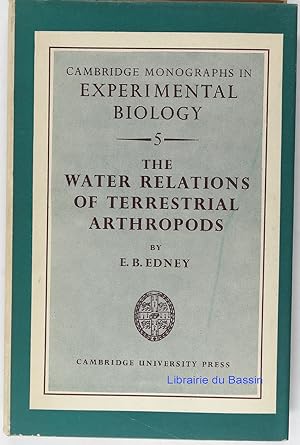 Imagen del vendedor de The water relations of terrestrial arthropods a la venta por Librairie du Bassin