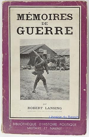 Image du vendeur pour Mmoires de guerre mis en vente par Librairie du Bassin