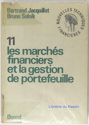 Image du vendeur pour Les marchs financiers et la gestion de portefeuille mis en vente par Librairie du Bassin
