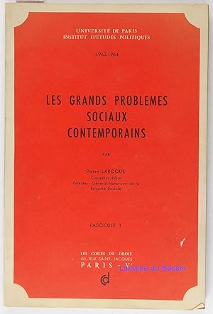 Seller image for Les grands problmes sociaux contemporains Fascicule I for sale by Librairie du Bassin