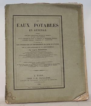 Des Eaux potables en général . En particulier des eaux utilisées dans les arrondissements du Havr...