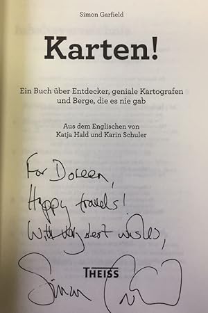 Seller image for Karten! Ein Buch ber Entdecker, geniale Kartografen und Berge, die es nie gab. for sale by Bhrnheims Literatursalon GmbH