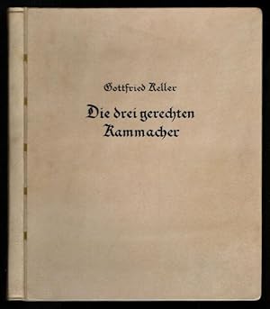 Immagine del venditore per Die drei gerechten Kammacher. Mit acht Holzschnitten von Ernst Wrtenberger. [Handeinband]. venduto da Antiquariat Lenzen